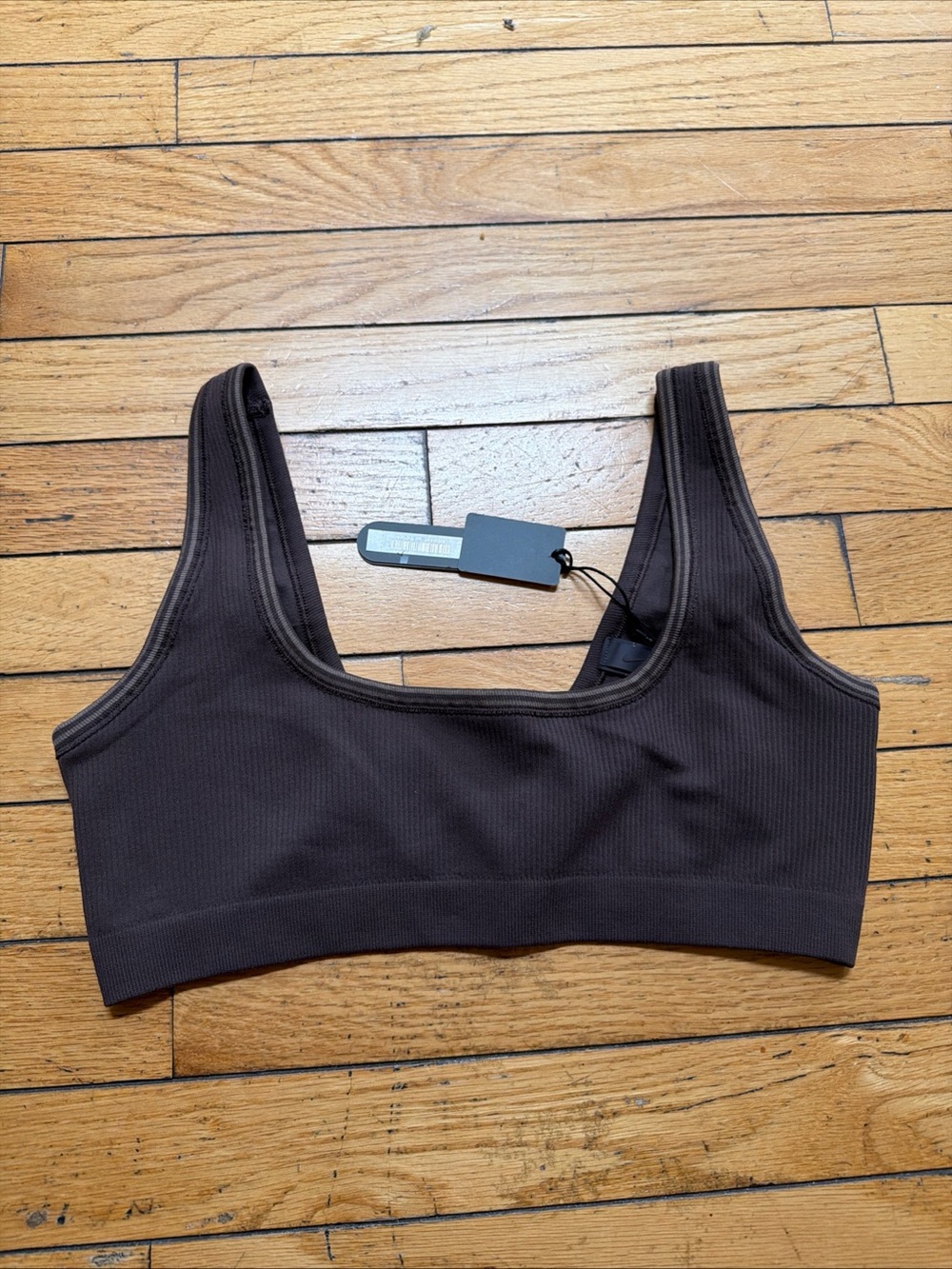 Nike Skims Ribbed Scoop Sports Bra - Brown